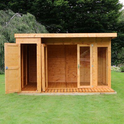 Garden Room Atlanta, Large Summer House, Garden Rooms Uk, Insulated Garden Room, Shiplap Cladding, Summer House Garden, Summer Houses, Garden Workshops, Plastic Sheds