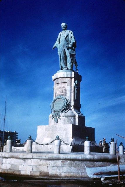 Egypt 1954 - 80 | COM-232 - Port Said, Egypt: Statue of Ferd… | Flickr Egypt Statue, Port Said, Vintage Photo, Vintage Photos, Egypt, Statue, Quick Saves