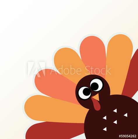 Stock Image: Beautiful cartoon Turkey Bird for Thanksgiving day Easy Turkey Drawing, Turkey Clip Art, Thanksgiving Drawings, Turkey Cartoon, Turkey Drawing, Cartoon Turkey, Thanksgiving Cartoon, Thanksgiving Clip Art, Turkey Images