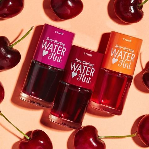 ETUDE - Dear Darling Water Tint - 5 Colors Dear Darling Water Tint, Playful Makeup, Water Tint, Korean Beauty Brands, Water Texture, Brow Liner, The Face Shop, Etude House, Cleansing Balm