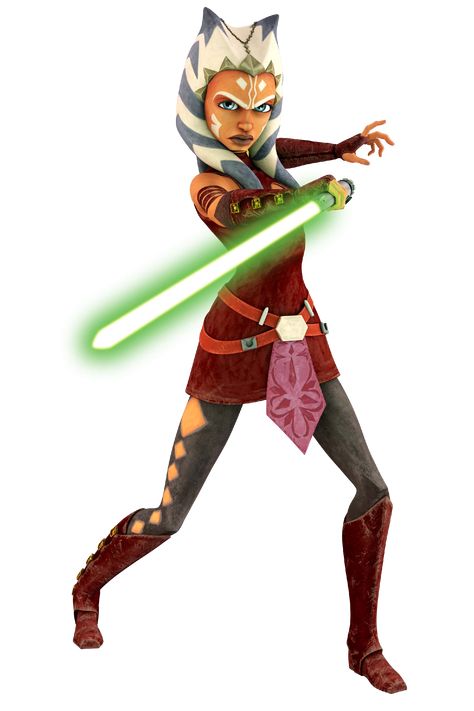 Ahsoka Tano, was the Padawan of famed Jedi Knight Anakin Skywalker during the Clone Wars. A talented young Togruta who was originally under the care of Jedi Master Plo Koon, she was later instructed by Jedi Grand Master Yoda to seek Skywalker's tutelage. Despite the Jedi Knight's initial misgivings about her, Ahsoka proved to be an excellent apprentice and a valuable ally who played a key role in numerous pivotal events of the Clone Wars. After the execution of Order 66, Ahsoka later ... Ashoka Star Wars, Quinlan Vos, Ahsoka Tano Cosplay, Trixie Tang, Star Wars Clones, 90s Cartoon Characters, Clone Wars Ahsoka, Mara Jade, Ashoka Tano