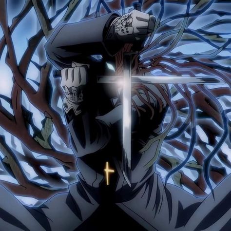 Alexander Anderson, Hellsing Ultimate Anime, Dark Soul, Anime Wall Art, Character Design Male, Aesthetic Images, Anime Scenery, Anime Comics, Anime Demon