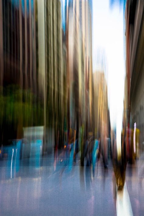 Joshua Evan  intentional camera movement, somewhere in New York city Creative City Photography, Intentional Camera Movement Photographs, Intentional Camera Movement, Photo Blur Effect, Blurred Photography, Motion Blur Photography, Movement Pictures, Movement Photography, Blur Photography