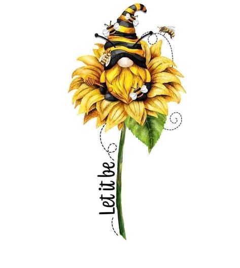 Gnome Wallpaper, Gnome Paint, Bee Artwork, Bee Images, Gnome Pictures, Honey Bee Decor, Gnomes Diy, Free Printable Art, Bee Tattoo