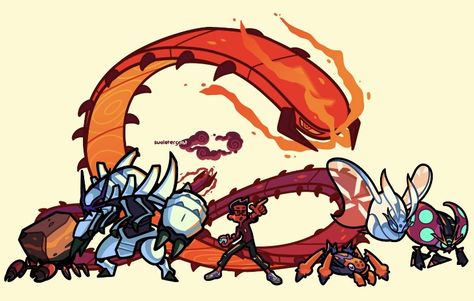 Bug type Pokémon team  Gigantamax Centiscorch orbeetle Golisopod galvantula Frosmoth crustle @swoletergeist Galvantula Art, Bug Type Pokemon Art, Orbeetle Pokemon, Golisopod Art, Pokemon Bug Type, Bug Type Pokemon, Porygon Pokemon, Bug Pokemon, Pokemon Z