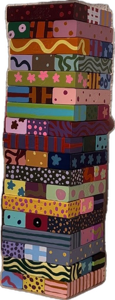 Painted Jenga Blocks, Painted Jenga, Diy Cute Room Decor, Truth Or Dare Jenga, Organizing Jewelry, Ideas For Organizing, Jenga Blocks, Cute Room, Things To Do Alone