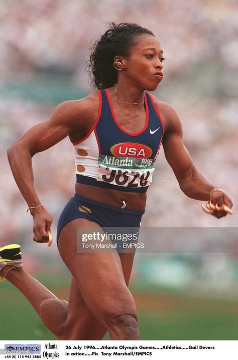 Gail Devers, Female Sprinter, Atlanta Olympics, Olympic Sports, Olympic Champion, Summer Olympics, Track And Field, Olympic Games, Atlanta