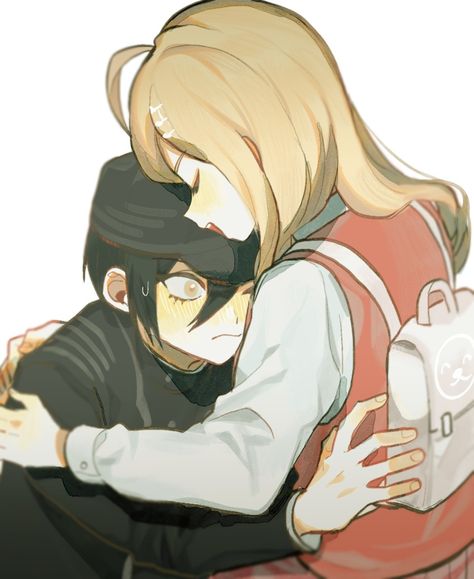 Shuichi x Kaede by @G0M_V3 Toko Danganronpa, Shuichi X Kaede, Im So Sorry, New Danganronpa V3, Danganronpa Trigger Happy Havoc, Trigger Happy Havoc, Trigger Happy, Danganronpa 3, Danganronpa V3