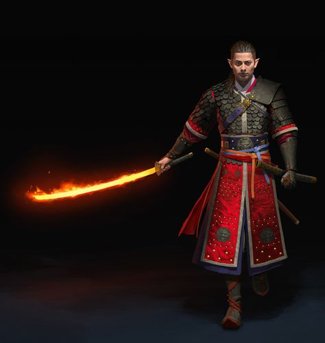 ArtStation - Elf mage, Un Lee Half Elf Samurai, Wizard Swordsman, Trd Characters, Elf Samurai Dnd, Dnd Bladesinger, Bladesinger Dnd, Bladesinger Wizard, Elf Samurai, Half Elf Male