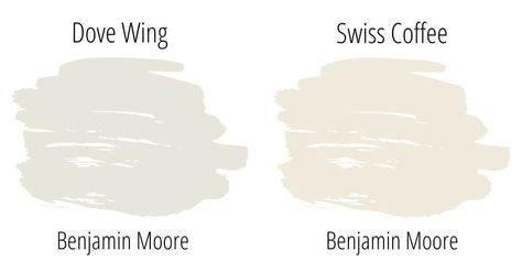 Benjamin Moore Dove Wing OC-18 Ultimate Paint Review: See this popular paint shade in more than 15 REAL homes to decide if it's perfect for your own house! #benjaminmooredovewing #dovewing #benjaminmoore #paint #benjaminmoorepaint #paint #paintcolors #paintreview #paintstudy #paintshades #dovewingpaint #dovewingbathroom #dovewingbedroom #dovewingkitchen Behr Silver Drop, Modern Gray Sherwin Williams, Pale Oak Benjamin Moore, Anew Gray Sherwin Williams, Sherwin Williams Repose Gray, Sherwin Williams Agreeable Gray, Sherwin Williams Dover White, Pewter Benjamin Moore, Benjamin Moore Balboa Mist