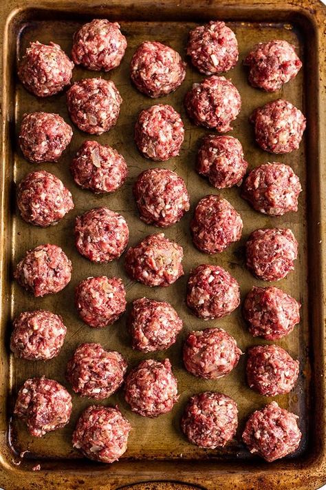 Best Ever Venison Meatballs - A Must Try | Miss Allie's Kitchen Ground Venison And Pork Recipes, Deer Meatballs Recipes, Elk Meatballs Recipes, Venison Meatballs Easy, Ground Venison Recipes Healthy, Ground Moose Meat Recipes, Venison Ground Meat Recipes, Venison Recipes Ground, Deer Meat Recipes Ground