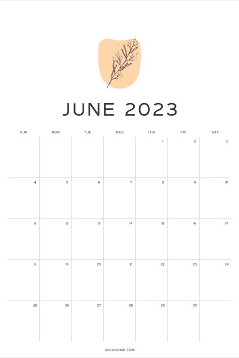 aesthetic June 2023 calendar printable featuring minimalist floral design on a yellow background June Calendar 2023 Aesthetic, June 2023 Calendar Printable, Calendars Aesthetic, June Calendar 2023, Cute Monthly Planner, File Aesthetic, Pink Monthly Planner, 2023 Calendar Printable, Ipad Setup