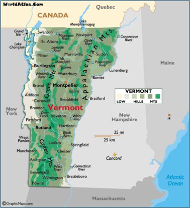 Map of Vermont VT Travel Vermont, Vermont Map, Worldly Things, Vermont Travel, Montpelier Vermont, East Coast Style, Grand Isle, Road Trip Map, New England Road Trip