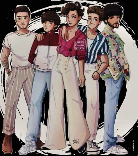 Pne Direction, 1d Fanart, One Direction Fan Art, One Direction Cartoons, Half A Heart, One Direction Drawings, One Direction Art, Harry Styles Drawing, One Direction Jokes