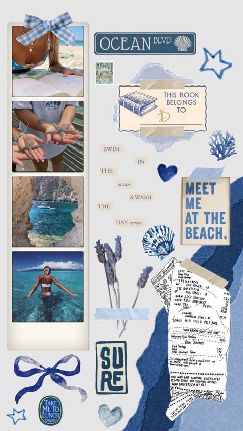 ocean scrapbook page #ocean #beach #shells #scrapbook Ocean Scrapbook, Beach Shells, Ocean Beach, Scrapbook Pages, Shells