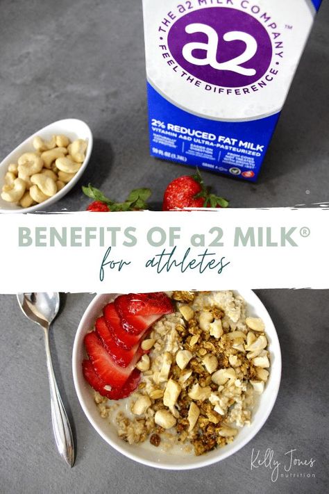 Learn about the nutritional and digestive benefits of a2 Milk and how you can incorporate it into your diet to support your needs as an athlete. A2 Milk, Kelly Jones, Milk Benefits, Recovery Food, Protein Packed Snacks, Nutrition Facts Label, Post Workout Snacks, Workout Snacks, Balanced Meals