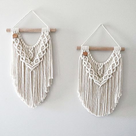 Macrame Wall Hanging Ideas, Macrame Wall Hangings, Simple Macrame, Boho Interiors, Boho Deco, Modern Macrame, Macrame Ideas, Bedroom Boho, Boho Nursery