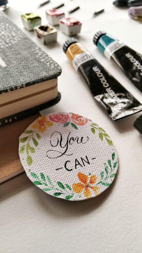 Fridge Magnets Diy Painting, Fridge Magnets Quotes, Magnet Painting, Diy Magnets, Board Signs, Small Fridges, Basic Drawing, Floral Elements, Taos