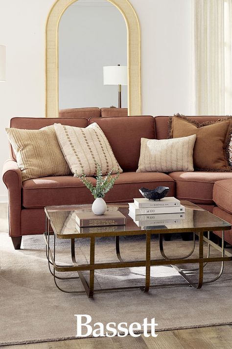 image of a custom sectional in living room Build Your Own Sofa, Build Your Own Sectional, Custom Sectional, Bassett Furniture, Room Seating, Feel Like Home, Sectional Sofas, Living Room Seating, Build Your Own