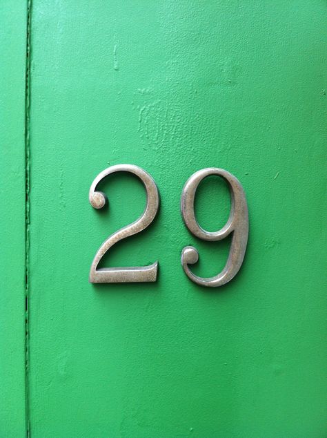 29 on a green door, london, Shakie would be proud! 29 Days To Go Countdown, Fancy Numbers, Number Wallpaper, Ancient Alphabets, 3d Elements, London Flat, Door Numbers, Green Door, Hanna Barbera