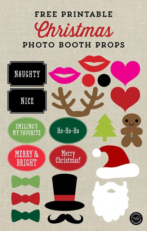 Free Printable Christmas Photo Booth Props and Signs from Elegance and Enchantment Photo Booth Signs, Christmas Photo Booth Props, Props Free, Shelf Diy, Photo Booth Sign, Work Parties, Xmas Photos, Christmas Photo Booth, Christmas Props