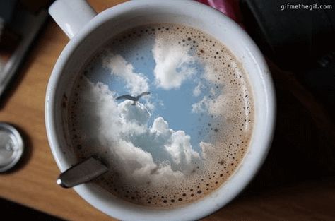 tumblr_oedzpykZTV1vy662ro2_500.gif (500×331) Storm In A Teacup, Never Stop Dreaming, The Reflection, A Cup Of Coffee, When I Grow Up, Coffee Pods, Coffee Love, Coffee Art, Cup Of Coffee