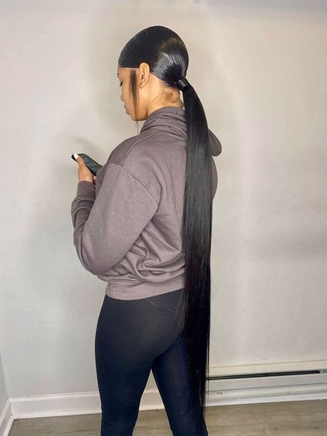 Ponytail Weave, Long Ponytail Hairstyles, Extended Ponytail, Low Ponytail Hairstyles, Slick Ponytail, Slicked Back Ponytail, Weave Ponytail Hairstyles, Sleek Ponytail Hairstyles, Weave Ponytail