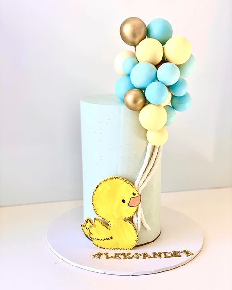 Duckie Birthday Cake, Ducky Birthday Cake, Birthday Cake Duck, Duck Theme Cake, Duck Birthday Cake, Duck Cake Ideas, Duck Party, Duck Party Ideas, Duck Themed 1st Birthday