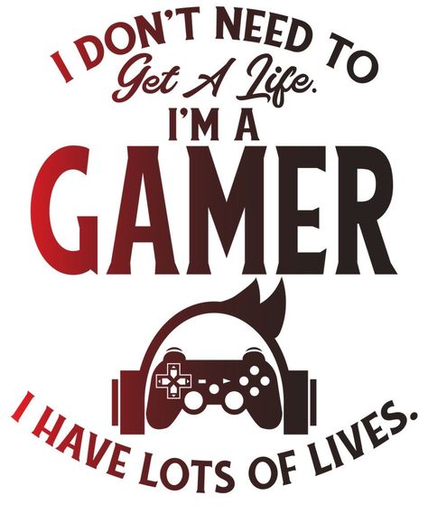 Gamer Quotes, Sunny Vibes, Quotes About Life, About Life, Long Sleeve T Shirt, Gaming, Wall Decor, Art Prints, T Shirt