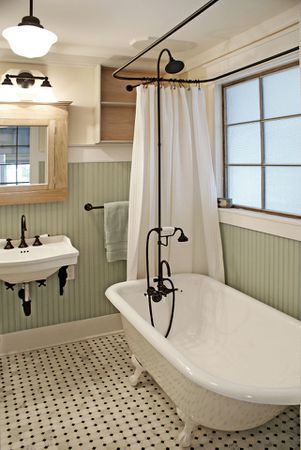 Ways to Style a Bathroom With a Clawfoot Tub Bathtub Only Bathroom, Bathrooms With Clawfoot Tubs, Clawfoot Tub Bathroom, Vintage Farmhouse Bathroom, Makeover Kamar Mandi, Craftsman Bathroom, Farmhouse Bathroom Remodel, Vintage Bathroom Decor, Fa Fal