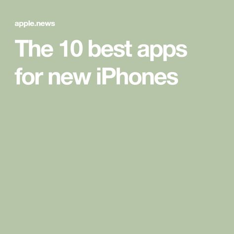 The 10 best apps for new iPhones Unique Apps, Best Iphone Apps, Apps To Download, Apple Smartphone, Apple Maps, Learning Apps, Starting A Podcast, Popular Mechanics, Tv App