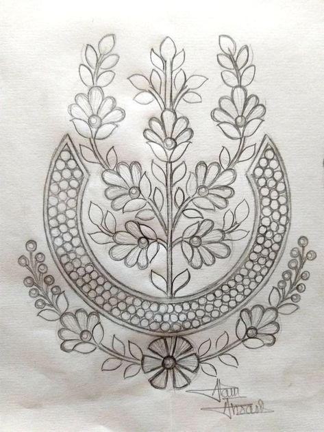 Embroidery Buta Designs, Birds Embroidery Designs On Blouse, Embroidery Butta Design, Embroidery Butta, Embroidery Drawing, Butta Design, Embroidery Motif, Birds Embroidery Designs, Simple Embroidery Designs