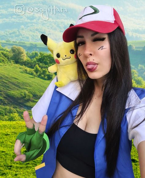 Pikachu Outfit, Ash Ketchum Costume, Ash Ketchum Pokemon, Ash Ketchum Cosplay, Gender Bend, Ash Ketchum, Cosplay Diy, Best Cosplay, Festival Outfits