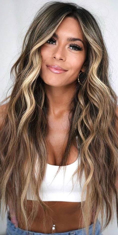 Medium Hair Brown Balayage, Chocolate Brown Blonde Balayage, Teddy Bear Brown Highlights, Brunette Extensions Before And After, Summer Hair Color For Brunettes Long, Brown Hair Blonde Tips, Hair By Chrissy Brunette, Brunette Balayage Hair Summer 2024, Teddy Bear Brunette