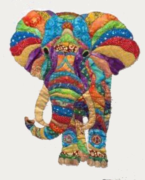 Elephant Paper Piecing, Elephant Quilts Pattern, Elephant Crafts, Elephant Quilt, African Quilts, Baby Quilt Patterns, Landscape Quilts, Animal Quilts, Elephant Pattern