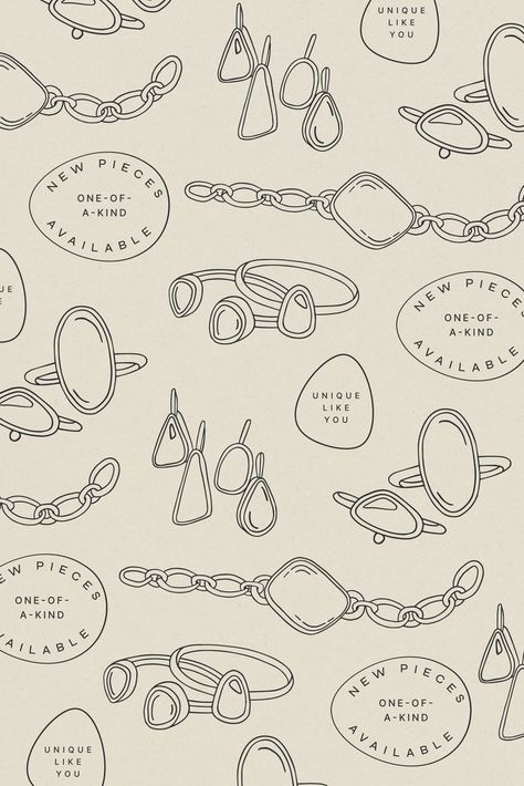 jewellery print - jewellery iconography - illustrations - line drawings - ring drawing - bracelet drawing - necklace Art Tools Illustration, Bracelet Drawing, Ring Drawing, Jewel Drawing, Branding Identity Inspiration, Necklace Drawing, Bullet Journal Ideas Templates, Identity Design Inspiration, Diamond Drawing