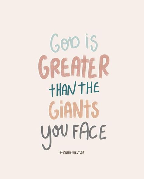 Hannah | Encouragement for Christian Women on Instagram: "Is there something you’re praying victory for? Maybe you’re going through a trial and just feel continually beat down. God is greater than anything this world has against you. He’s greater than any attack someone may throw at you. He’s greater than every trial and He knows and understands every heartache. Why would David, the most unlikely one qualified, be willing to stand against a giant? Because he understood God’s strength. He focused on HIS strength and not his own. 1 Samuel 17:45 KJV Then said David to the Philistine, Thou comest to me with a sword, and with a spear, and with a shield: but I come to thee in the name of the LORD of hosts, the God of the armies of Israel, whom thou hast defied. Fight your battles in the nam Gods Got This Quotes Encouragement, 1 Samuel 17, Samuel 17, Worship Quotes, Prayers Of Encouragement, God Sticker, Cute Bibles, Lord Of Hosts, 1 Samuel