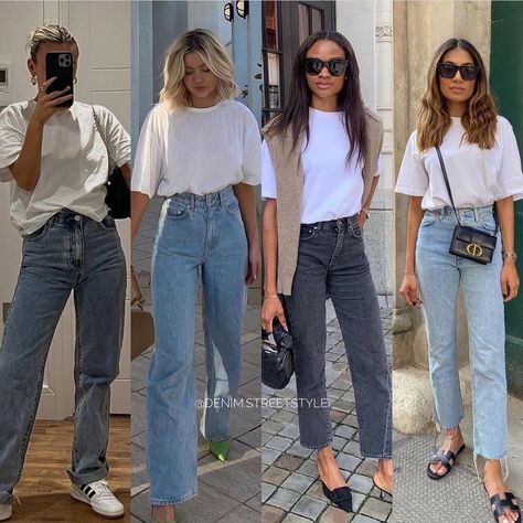 Zara Mom Jeans Outfit, Basic Tshirts, Denim Pants Outfit, Zara Mom Jeans, Spring Blazer, Mom Jeans Outfit, Denim Outfits, Streetstyle Fashion, What Is Your Favorite