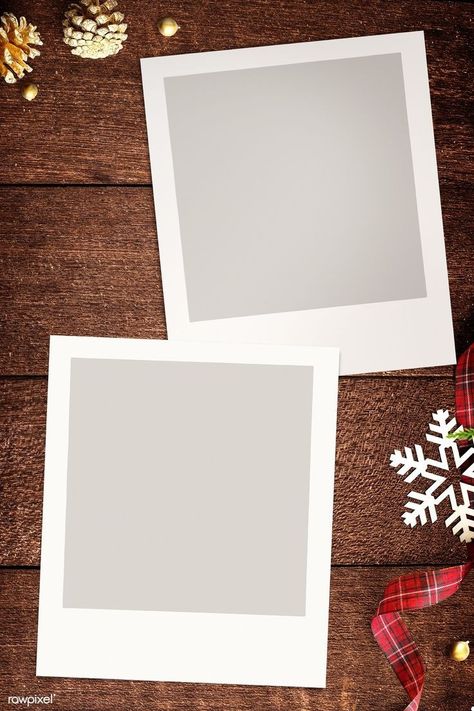 Christmas Frames For Photos, Winter Polaroid, Christmas Photo Template, Christmas Photo Frames, Xmas Frames, Picture Borders, Frames Mockup, Christmas Photo Frame, Blank Photo