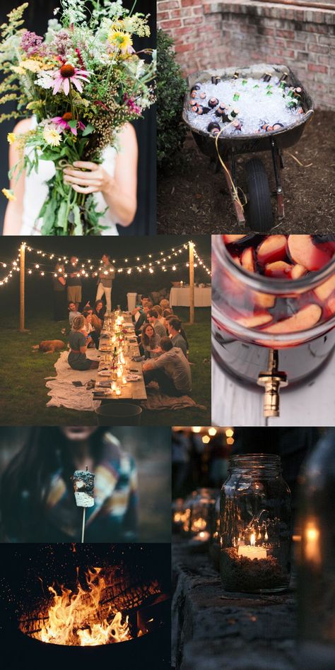 End Of Summer Party Themes, Mid Summer Party, Summer Nights Party, Summer Party Menu, Party Moodboard, Midsummer Nights Dream Party, End Of Summer Party, Summer Backyard Parties, Backyard Engagement Parties