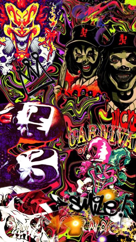 #insaneclownposse #halloween Icp Juggalo, Juggalo Family, Aesthetic Horror, Clown Pics, Background Halloween, Clown Posse, Insane Clown Posse, Insane Clown, Halloween Music