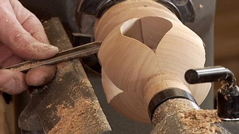 Use this inside-out turning techniques to create your next woodworking project. Working With Wood, Woodworking Lathe, Wood Turning Lathe, Lathe Projects, Wood Turner, Woodworking Classes, Learn Woodworking, Wood Turning Projects, Wood Lathe