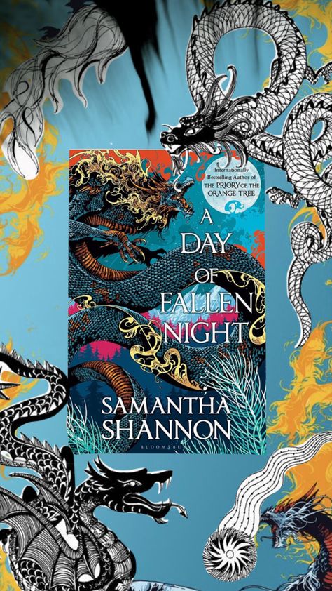 A Day Of Fallen Night Book Cover, A Day Of Fallen Night Fanart, A Day Of Fallen Night, Samantha Shannon, New Tattoo Styles, Reading Motivation, Night Book, Book Room, Book Cover Illustration