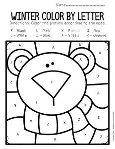 Color by Capital Letter Winter Preschool Worksheets Polar Bear Bear Games Preschool, Polar Bear Math Preschool, Winter Color By Number Preschool, Preschool Polar Bear Activities, Polar Bear Kindergarten, Polar Bear Activities For Preschool, Bear Preschool Activities, Polar Bear Worksheets, Winter Preschool Worksheets