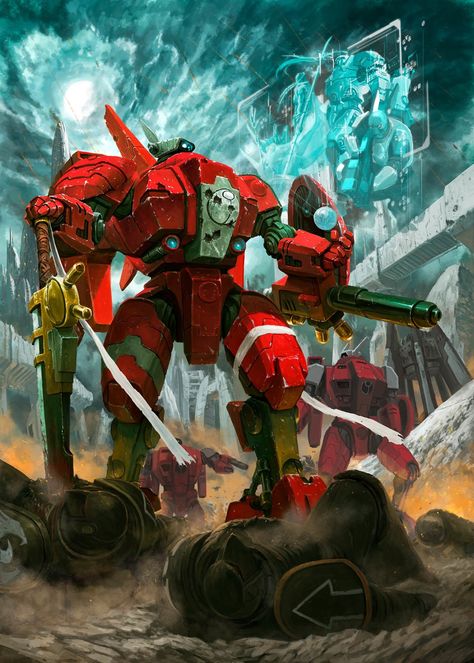 40K Gallery | Farsight by Tze Kun Chin Tau Battlesuit, Tau Warhammer, Fire Warrior, Tau Empire, Interior Artwork, Starcraft 2, Warhammer 40k Art, Game Workshop, Warhammer 30k