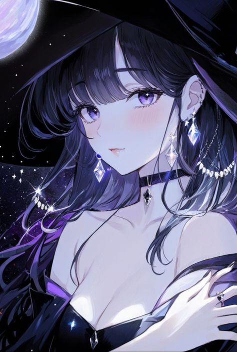 Black Hair Violet Eyes, Black Hair Purple Eyes, Anime Black Hair, Girls With Black Hair, Violet Eyes, Anime Book, Purple Eyes, Girls Characters, Anime Oc