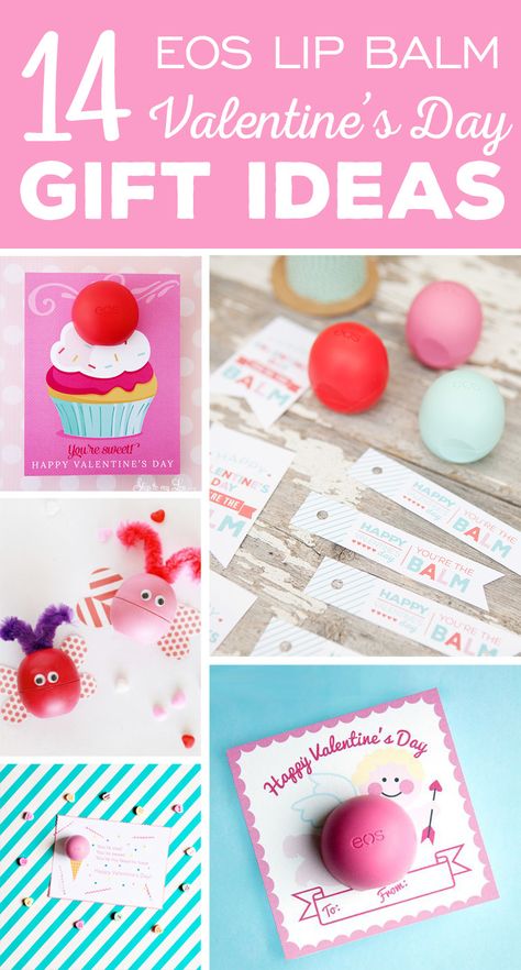 14 fun EOS lip balm Valentine's Day gift ideas! Lip Balm Valentine, Trendy Baby Gifts, Teacher Birthday Gifts, Eos Lip Balm, Valentine's Day Gift Ideas, Happy Hearts Day, Free Printable Gifts, Printable Gift Tags, Free Printable Gift Tags