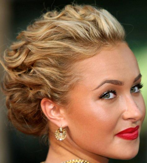 curly wedding updo Short Updo, Hairstyles 2010, Slick Backs, Side Hairstyle, Updo Ideas, Curly Prom Hair, Updo Curly, Prom Hair Updo, Updo Wedding