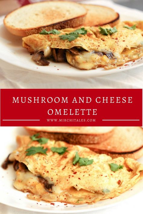 Mushroom and Cheese Omelette | Stuffed Omelette | Mirchi Tales Suhoor Recipes, Stuffed Omelette, Mushroom And Cheese, Mushroom Omelette, Cheese Omelet, Breakfast Cheese, Cheese Omelette, Breakfast Prep, Stuffed Mushroom