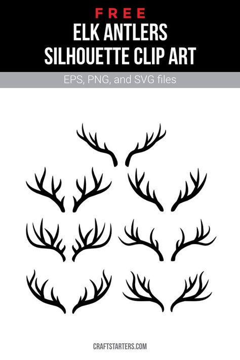 Elk Svg, Elk Ivory, Stomach Tattoos Women, Circuit Crafts, Pyrography Patterns, Antler Art, Elk Antlers, Stomach Tattoos, Silhouette Clip Art